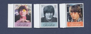 GIBRALTAR - Scott 802-804 - MNH - John Lennnon - Beatles - 1999