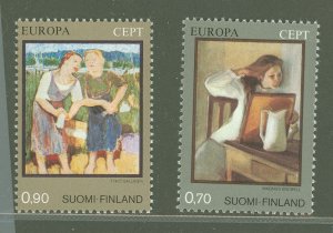 Finland #572-573  Single (Complete Set) (Europa)