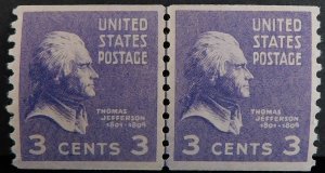 USA # 842 MNH LINE PAIR