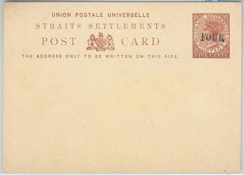 65879 -  STRAITS SETTLEMENT  - Postal History -  POSTAL STATIONERY CARD: # 2