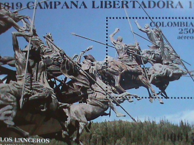 COLUMBIA 1989-SC# C806  LOS LANCEROS-HUMAN RIGHTS-FAMILY - MNH :S/S VERY FINE