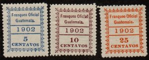 Guatemala O3-O5 Mint Hinged