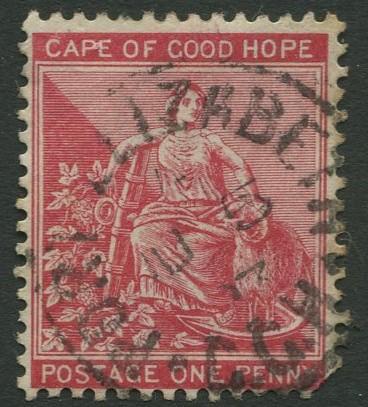 Cape of Good Hope - Scott 43 - Hope -1884 - Used - Single 1p Stamp