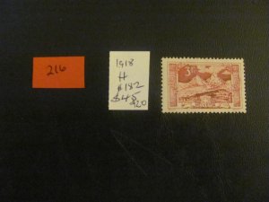 SWITZERLAND 1918 HINGED SC 182  VF/XF  $125 (216)