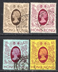 Thematic stamps HONG KONG 1982-7 4 HIGH VALS CAT £45+ used