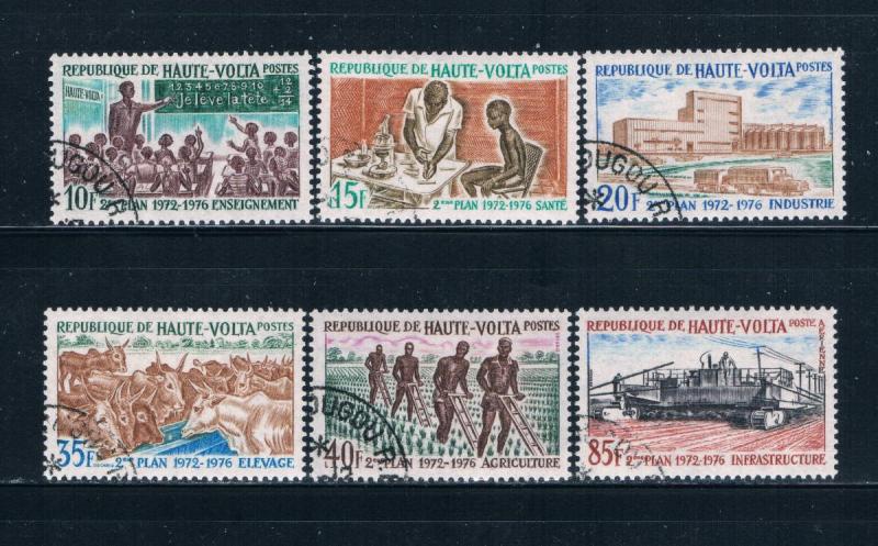 Upper Volta 275-79 Used set Five year plan 1972 (U0339)