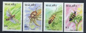 Malawi 590-93 MNH 1991 Insects