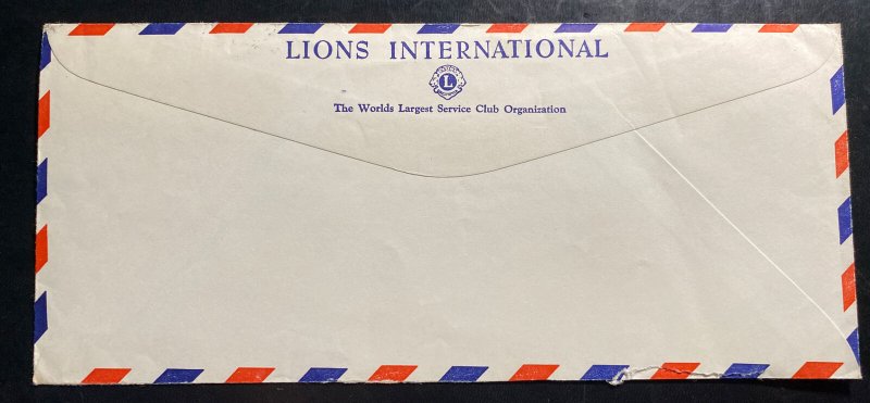 1950s Sweden Airmail Cover To International lions Club Chicago IL USA