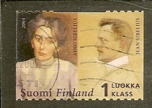 Finland   Scott  1205b   Jan Sibelius & Wife     Used