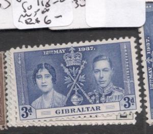 Gibraltar Coronation SG 118-20 MNH (4dhw) 