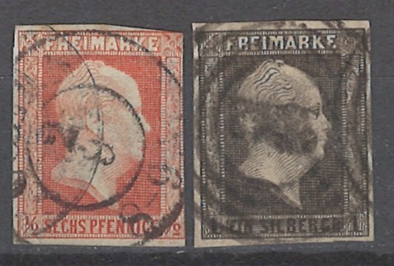 COLLECTION LOT # 2029 PRUSSIA #2-3 1850 CV+$66