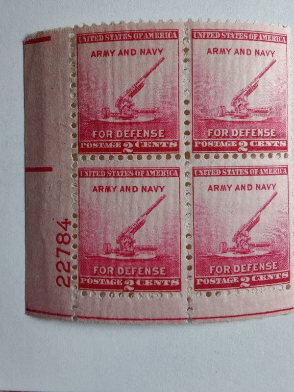 SCOTT #900 PLATE BLOCK #22784 LL ARMY NAVY MINT NEVER HINGED STUNNING !!