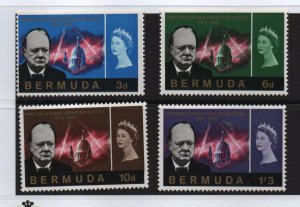 Bermuda 1966 SG189-96 Churchill set of 4 MNH