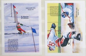 Saint Vincent 1998 MNH Stamps Souvenir Sheet Scott 2533-2534 Sport Olympic Games