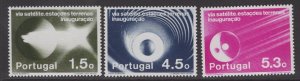 PORTUGAL SG1530/2 1974 SATELLITE COMMUNICATIONS STATION NETWORK MNH