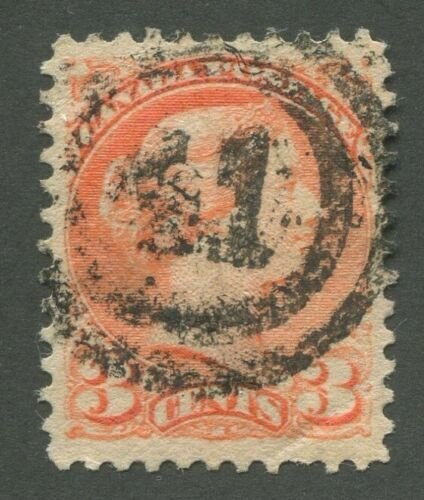 CANADA #37 USED SMALL QUEEN 2-RING NUMERAL CANCEL 41 