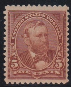 US Bureau and Regular Issues #255 MINT VF large margins, barely hinged Cat Va...