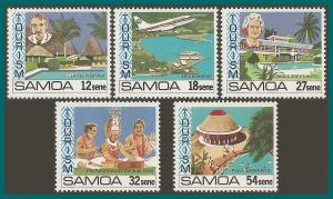 Samoa 1981 Tourism,  MNH 553-557,SG594-SG598