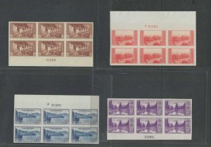 A Complete Gem Set Of 1935 National Parks Imperf Series In Blocks Of Six--------
