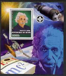 BENIN - 2008 - Albert Einstein - Perf Min Sheet - MNH - Private Issue