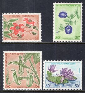 Laos 246-248,C116 Flowers MNH VF