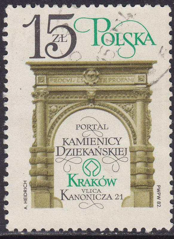 Poland 2547 Cracow Monuments 15.00zł 1982