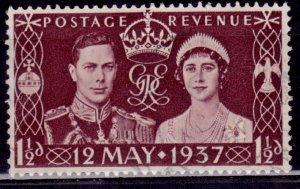 Great Britain, 1937, Coronation, 1 1/2p, sc#234, used