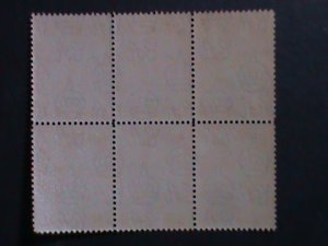 ​BERMUDA -1938 SC #118- KING GEORGE VI & HAMILTON HARBOR MNH BLOCK OF 6 OG VF