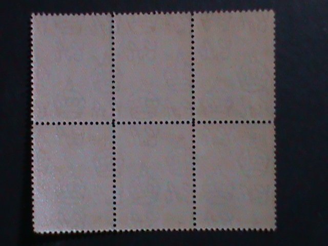 ​BERMUDA -1938 SC #118- KING GEORGE VI & HAMILTON HARBOR MNH BLOCK OF 6 OG VF