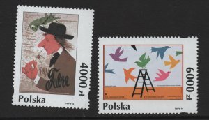Poland  #3203-3204  MNH  1994 posters