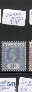 ST LUCIA (P2403B)  KGV  3D   SG 99A   MOG 