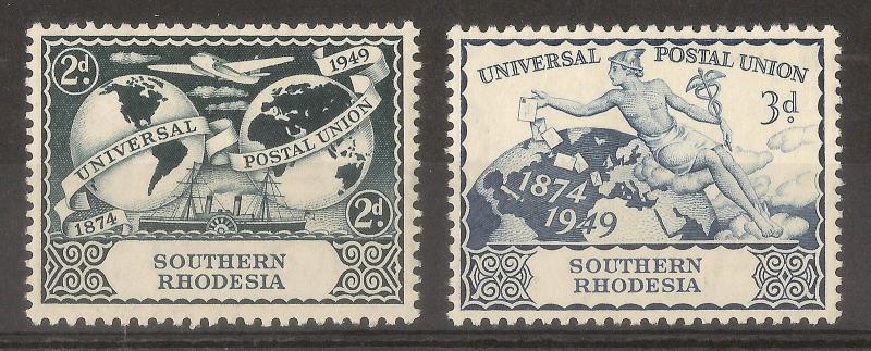 Southern Rhodesia 1949 UPU Set Mint