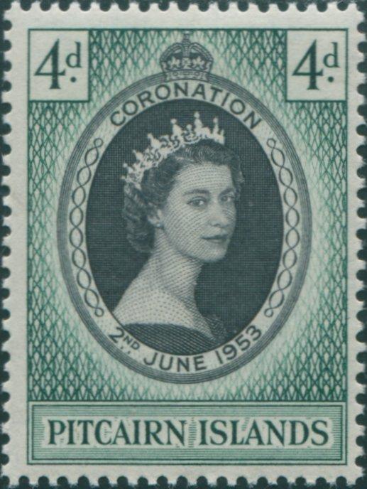 Pitcairn Islands 1957 SG17 4d QEII Coronation MNH