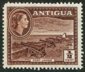 Antigua SC# 136 QEII Fort James 1/2c MNH