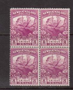 Newfoundland #121 NH Mint Rare Block