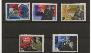 Russia 1965-66 Cinema 2 sets sg.3189-91 & 3262-3   MNH