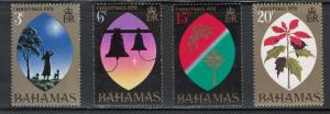 Bahamas 1972 Christmas Scott # 339 - 342 MNH