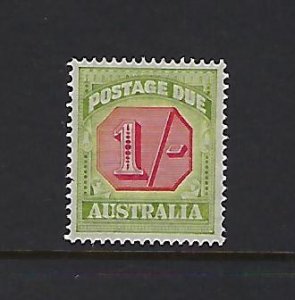 AUSTRALIA SCOTT #J70 1938 POSTAGE DUES PERF 14 1/2 X14 1SH - MINT XLIGHT HINGED