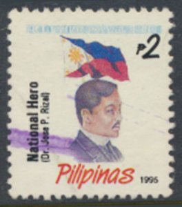 Philippines  SC# 2217b   Used  Flag Rizal  inscribed 1995 see details & scans