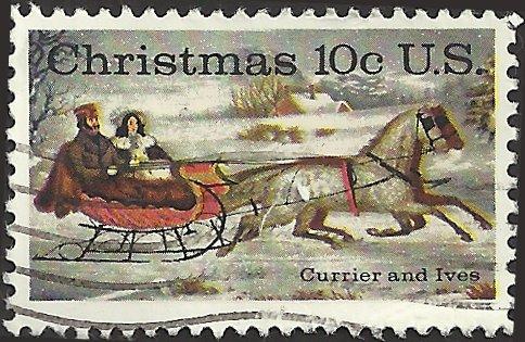 # 1551 USED CHRISTMAS CURRIER AND IVES