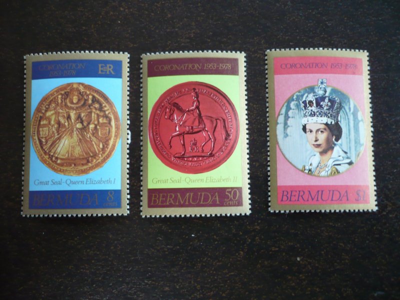 Stamps - Bermuda - Scott# 360-362 - Mint Never Hinged Set of 3 Stamps