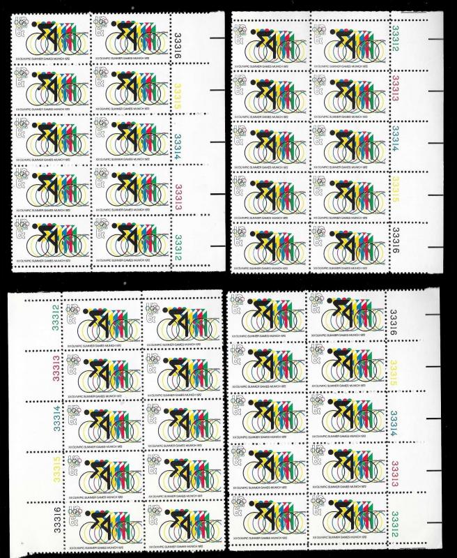 UNITED STATES (75) Large Plate Blocks ALL Mint Never Hinged Face Value=$79+