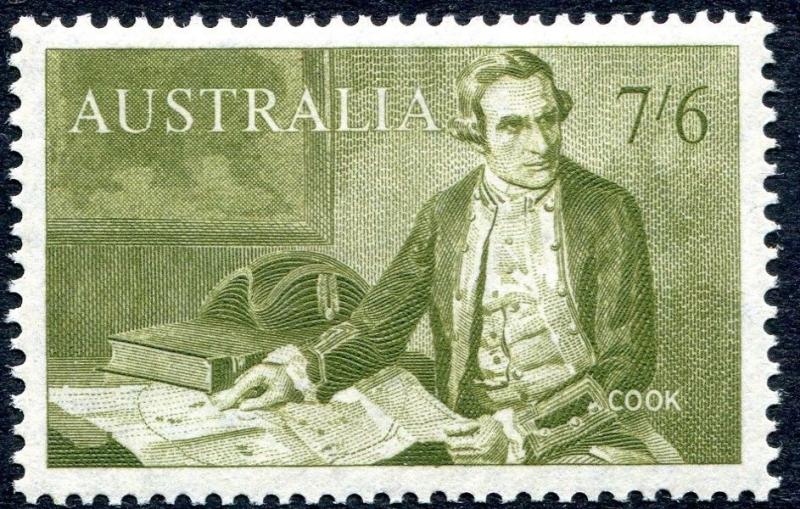 AUSTRALIA-1964 7/6 Olive Sg 357 UNMOUNTED MINT V27648