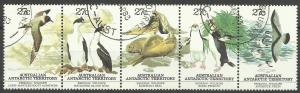 Australian Antarctic - 1983 Local wildlife strip CTO #L55