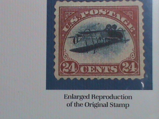 UNITED STATES-COVER-1918 SC# C3 22 KARTS GOLD REPLICA-24 CENTS INVERTED JENNY