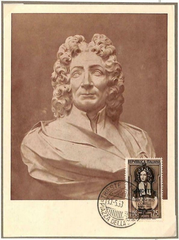 90113 - ITALY Trieste AMG-FTT -  MAXIMUM CARD - 1953 Music ARCANGELO CORELLI