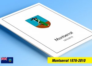 COLOR PRINTED MONTSERRAT 1876-2010 STAMP ALBUM PAGES (257 illustrated pages)