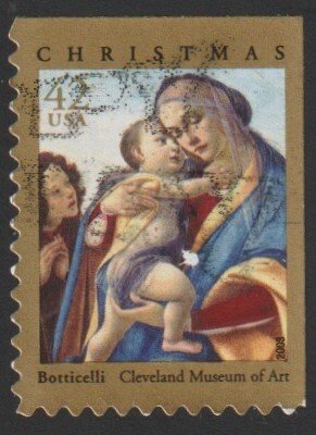 SC# 4359 - (42c) - Madonna & Child with John the Baptist - used, OFF PAPER