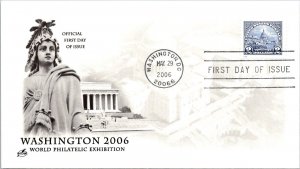 FDC 2006 Sc #4075 Artcraft Cachet - Washington DC - 2c Stamp - Single - J942