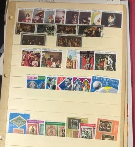 Worldwide Stamps On Stock Pages British Colonies & More